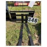 New unused 2026 Mower King Skid steer forks Model