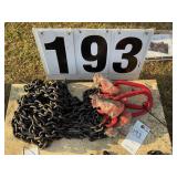 Pair of 5/16in x 7ft G-80 chain slings