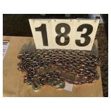 3/8in x 20ft Double hook chain G-80