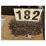 3/8in x 20ft Double hook chain G-80