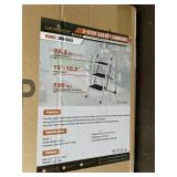 Unused Landhonor 3 step safety ladder, 330lb load