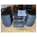 KENWOOD XD500 COMPONENT SYSTEM WITH SPEAKERS