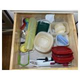 GROUP OF PLASTIC STORAGE CONTAINERS