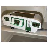 HOMEMADE WOODEN CAMPER DOLL HOUSE