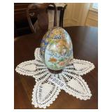 DECORATIVE EGG APPROX 11 IN TALL