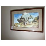 FRAMED AND MATTED PRINT, BY TIM SCHMIDT, NO 199/90
