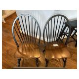 APPEAR TO BE KUOLIN BRAND, PAIR OF SPINDLE BACK CH