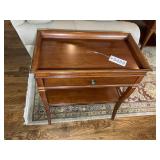 HEKMAN RECTANGULAR LAMP TABLE, ONE DRAWER, 24 IN X