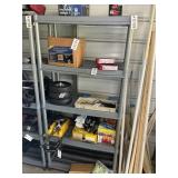 FIVE TIER PLASTIC SHELF 36' X 18' X 75' NO CONT