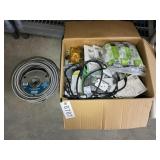 BOX OF ASSORTED ELECTRICAL ITEMS BOXES FOR RECEPTA