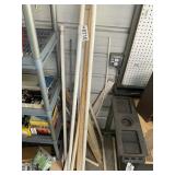 GROUP OF MISCELLANEOUS, PVC PIPE AND WOOD