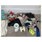GROUP OF SEWING RELATED ITEMS, THREAD, ETC