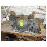 LARGE VINTAGE CRAFTSMAN BENCH GRINDER AND SEARS 3.