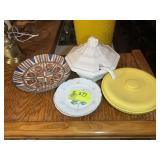 GROUP OF MISC CERAMIC SERVING PIECES, SOUP TERRINE