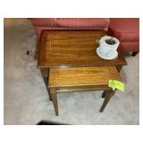 BRANDT NESTING SIDE TABLES, 2 TOTAL, 24 IN X 17 IN