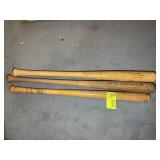 GROUP OF WOODEN BASEBALL BATS, LOUISVILLE SLUGGER