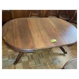 WOODEN DINING TABLE, 40 IN DIAMETER X 30 IN TALL,
