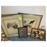 GROUP OF BIRD THEMED PRINTS, 13 IN X 11 IN UP TO 2