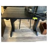 HOMEMADE WOODEN TABLE, 44 IN X 24 IN X 30.5 IN