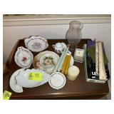 GROUP OF ASSORTED DECORATIVE PLATES, ETC