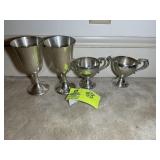 GROUP INCLUDING AMSTON STERLING GOBLETS AND PREISN