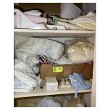 CONTENTS OF CLOSET OUTSIDE BATH, BABY RELATED ITEM
