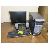 DELL COMPUTER, MONITOR, KEYBOARD, SPEAKERS