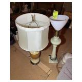 TWO TABLE LAMPS, APPROX 29 IN TALL