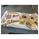 GROUP OF MISC ITEMS, VINTAGE BRAVES AND CAROLINA C