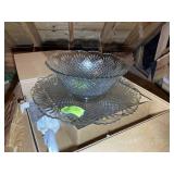 SMITH GLASS 15 PC PINEAPPLE PUNCH BOWL SET, LARGE
