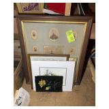 GROUP OF MISC PRINTS, VINTAGE PICTURES, NEEDLE POI