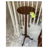 WOODEN PLANT STAND, 12 IN DIAMETER 41 IN TALL