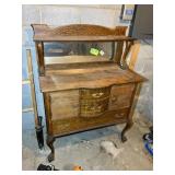 APPEARS TO BE ANTIQUE BUFFET OR SIDE CABINET WITH