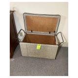 DECORATIVE STORAGE BOX, 31 IN X 15 IN X 18 IN