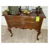 TWO DRAWER BUFFET, 35 IN X 19 IN X 29.5 IN, NO CON