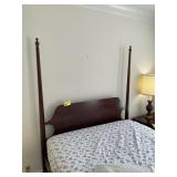 QUEEN SIZE WOODEN 4 POST BED