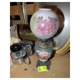 GONE WITH THE WIND STYLE ELECTRIFIED LAMP, NEEDS R