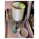 TWO TABLE LAMPS, 12 IN AND 27 IN TALL