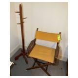 FOLDING CHAIR AND COAT RACK