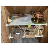 CONTENTS OF HALL CLOSET IN BASEMENT, GRAPE VINE WR