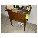 VINTAGE 2 DRAWER NIGHT STAND, 24 IN X 18 IN X 27.5