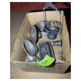 GROUP OF ELECTROPLATED, AND APPROXIMATELY 4 PCS MA