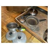 GROUP OF MISC POTS AND PANS