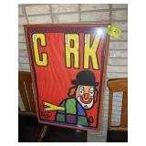 APPEARS TO BE FRAMED ORIGINAL 1978 CIRCUS POSTER T