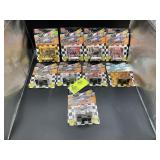 GROUP OF 9 RACING CHAMPIONS 1/64 SCALE DIE CAST RE