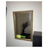 FRAMED MIRROR, 16 IN X 24 IN