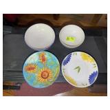 GROUP OF MISC CENTER PIECE BOWLS