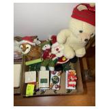 GROUP INCLUDING CHRISTMAS TRAIN AND STUFFED CHRIST