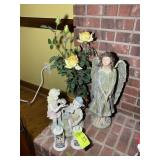 GROUP OF RESIN TYPE FIGURINES 13 IN TO 28 IN TALL