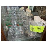 CHRISTMAS THEMED COFFEE MUGS, GLASS MUGS AND GRAVY